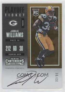 2017 Panini Contenders - [Base] - Playoff Ticket #321 - Rookie Ticket RPS - Jamaal Williams /99