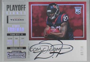 2017 Panini Contenders - [Base] - Playoff Ticket #358 - Rookie Ticket Variation RPS - D'Onta Foreman /10 [Noted]