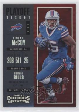 2017 Panini Contenders - [Base] - Playoff Ticket #90 - Season Ticket - LeSean McCoy /249