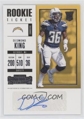 2017 Panini Contenders - [Base] #124 - Rookie Ticket - Desmond King