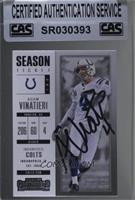 Season Ticket - Adam Vinatieri [CAS Certified Sealed]