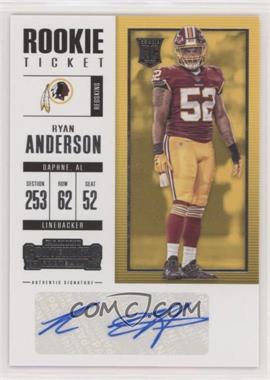 2017 Panini Contenders - [Base] #224 - Rookie Ticket/Rookie Ticket Variation - Ryan Anderson