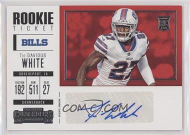 2017 Panini Contenders - [Base] #265 - Rookie Ticket/Rookie Ticket Variation - Tre'Davious White