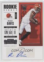 Rookie Ticket/Rookie Ticket Variation - Reggie Davis