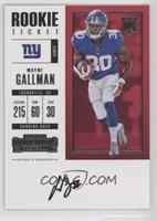 Rookie Ticket RPS - Wayne Gallman