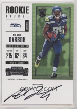 2017 Panini Contenders - [Base] #331 - Rookie Ticket RPS - Amara Darboh