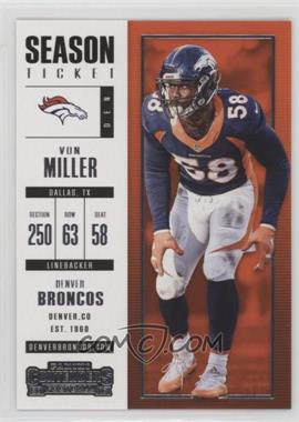 2017 Panini Contenders - [Base] #64 - Season Ticket - Von Miller