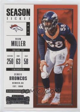 2017 Panini Contenders - [Base] #64 - Season Ticket - Von Miller