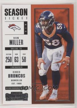 2017 Panini Contenders - [Base] #64 - Season Ticket - Von Miller