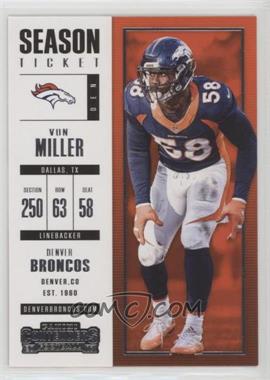 2017 Panini Contenders - [Base] #64 - Season Ticket - Von Miller