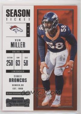 2017 Panini Contenders - [Base] #64 - Season Ticket - Von Miller