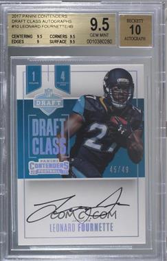 2017 Panini Contenders - Draft Class RPS Autographs #DC-LF - Leonard Fournette /49 [BGS 9.5 GEM MINT]