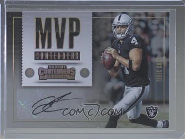 2017 Panini Contenders - MVP Contenders Autographs - Gold #MC-DC - Derek Carr /5