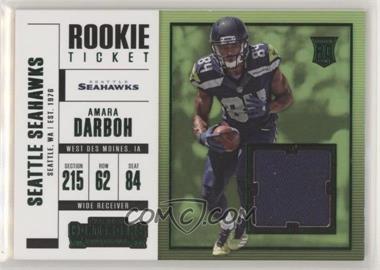 2017 Panini Contenders - Rookie Ticket Swatches - Horizontal Variation #SW-31 - Amara Darboh