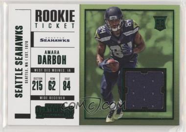 2017 Panini Contenders - Rookie Ticket Swatches - Horizontal Variation #SW-31 - Amara Darboh