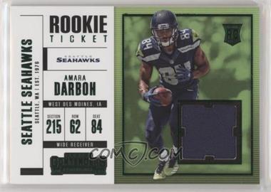 2017 Panini Contenders - Rookie Ticket Swatches - Horizontal Variation #SW-31 - Amara Darboh