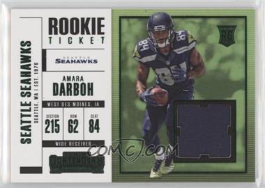 2017 Panini Contenders - Rookie Ticket Swatches - Horizontal Variation #SW-31 - Amara Darboh