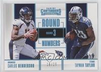 Carlos Henderson, Taywan Taylor #/25