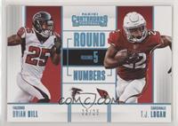 Brian Hill, T.J. Logan #/25