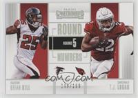 Brian Hill, T.J. Logan #/199