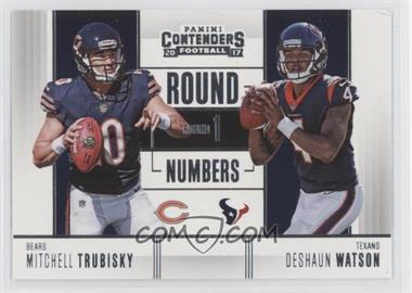 2017 Panini Contenders - Round Numbers #RN-1 - Mitchell Trubisky, Deshaun Watson