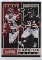 Matt Ryan, Devonta Freeman, Tevin Coleman, Julio Jones #/199