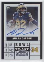College Ticket Variation - Amara Darboh (Blue Jersey, Ball in Left Hand) #/25