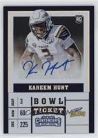 College Ticket - Kareem Hunt #/99