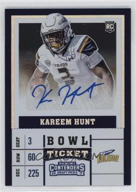 2017 Panini Contenders Draft Picks - [Base] - Bowl Ticket #148.1 - College Ticket - Kareem Hunt /99