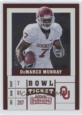 2017 Panini Contenders Draft Picks - [Base] - Bowl Ticket #26 - DeMarco Murray /99