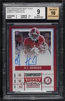 College Ticket - O.J. Howard (Red Jersey) [BGS 9 MINT] #/1