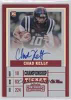 Variation - Chad Kelly (Blue Jersey, Ball in Right Hand) #/1