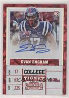 College Ticket - Evan Engram (Blue Jersey) #/23
