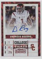 College Ticket Variation - Darreus Rogers (White Jersey) #/23