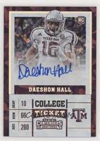 College Ticket - Daeshon Hall #/23