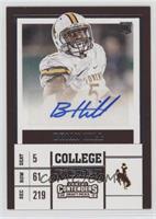 College Ticket - Brian Hill [Noted]