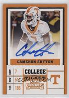 College Ticket - Cameron Sutton