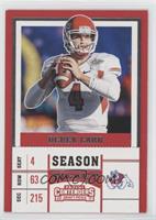 Season Ticket - Derek Carr [EX to NM]