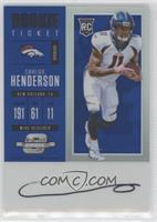 Rookie Ticket RPS Autograph - Carlos Henderson #/25