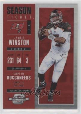 2017 Panini Contenders Optic - [Base] - Red #10 - Season Ticket - Jameis Winston /199