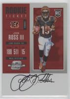 Rookie Ticket RPS Autograph - John Ross III [EX to NM] #/75