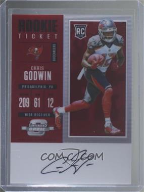 2017 Panini Contenders Optic - [Base] - Red #137 - Rookie Ticket RPS Autograph - Chris Godwin /50