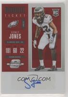 Rookie Ticket Autograph - Sidney Jones #/75