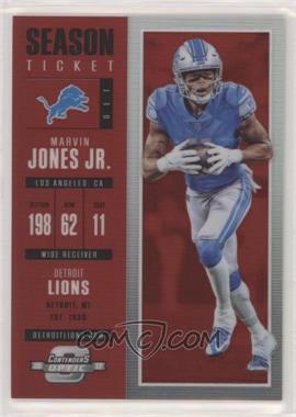 2017 Panini Contenders Optic - [Base] - Red #28 - Season Ticket - Marvin Jones Jr. /199