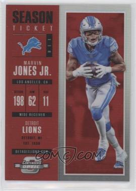 2017 Panini Contenders Optic - [Base] - Red #28 - Season Ticket - Marvin Jones Jr. /199