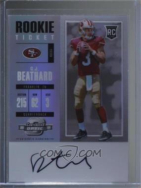 2017 Panini Contenders Optic - [Base] #107 - Rookie Ticket RPS Autograph - C.J. Beathard