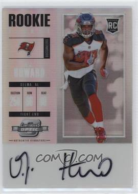 2017 Panini Contenders Optic - [Base] #123 - Rookie Ticket RPS Autograph - O.J. Howard