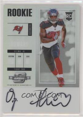 2017 Panini Contenders Optic - [Base] #123 - Rookie Ticket RPS Autograph - O.J. Howard