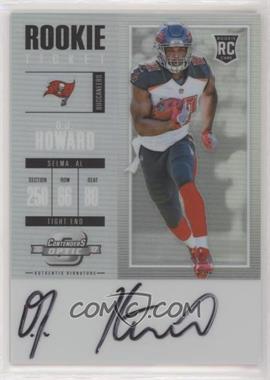 2017 Panini Contenders Optic - [Base] #123 - Rookie Ticket RPS Autograph - O.J. Howard