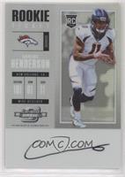 Rookie Ticket RPS Autograph - Carlos Henderson [EX to NM]